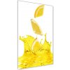 Vertikálny foto obraz sklenený citrónová šťava 50x100 cm