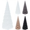 Sviečka vianočný stromček 21 cm (biely, hnedý, sivý, čierny)