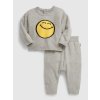 Baby pletená súprava Gap × SmileyWorld® Sivá 18-24M Sivá Sivá