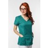 Perlička® Zdravotnícka košeľa VIKY Tmavozelená Veľkosť: 46, Farba: Tmavozelená