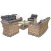 Záhradný nábytok z ratanu Toledo Coffee 8 Garden Point cappuccino