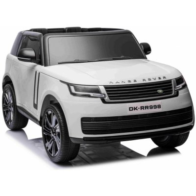 BENEO Range Rover model 2023, Dvojmiestne, biele, Koženkové sedadlá, Rádio so vstupom USB, Zadný Poh RANGE_ROVER_WHITE - Elektrické autíčko
