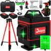 Krížový laser 4D 16 línií zelený Delphi + statív 115 cm 2xAKU sada