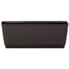 Prosperplast RATOLLA PW 49,2x17,2x17,4cm truhlík s miskou tmavě hnedý