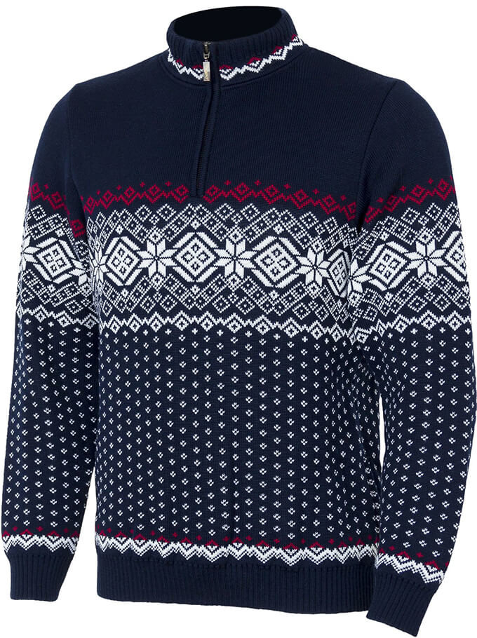 SportCool pánsky sveter s jemným Nórskym vzorom tmavomodrá od 159,9 € -  Heureka.sk