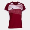 Joma Dres SUPERNOVA II T SHIRT BURGUNDY WHITE
