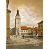 Obraz Trnava 3 veža, VBart PREVEDENIE: OBRAZ na plátne blindrám, ROZMER v cm/TYP OKRAJA: 45x30