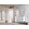 Ravak Supernova - Štvrťkruhový sprchový kút štvordielny SKCP4-90 Sabina, 88-90 cm, satin/Pearl 31177VU0011