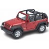 Welly Jeep Wrangler Rubicon Cabrio Bordová 1:34