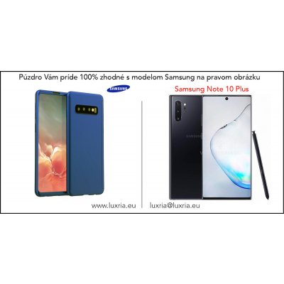 Púzdro Roybens 360 Full Body pre Samsung + tvrdené sklo - Modré Samsung: Galaxy Note 10 Plus