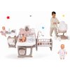 Set domček pre bábiku Large Doll's Play Center Natur D'Amour Baby Nurse Smoby a hlboký kočík s 32 cm bábikou