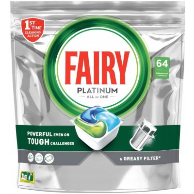 Fairy Platinium allin1 Tablety do umývačky 64 ks