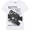 Tričko Sex Pistols - Manchester Flyer, Unisex,Biela,S