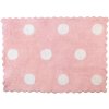 Detský prateľný koberec Dots pink120x160