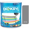 Chemolak Ekokryl Mat V2045 0110 šedá - vrchná akrylátová farba na drevo a kov 0,6l