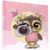Zastrkávací fotoalbum 10x15/500 CAMERA OWL růžové