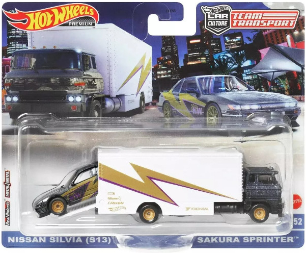 Hot Wheels Premium Car Culture Team Transport Nissan Silvia S13 Sakura Sprintner