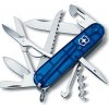 Nôž Victorinox Huntsman Blue Transparent + 5 rokov záruka a darček ZADARMO