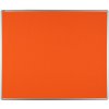 Textilná nástenka ekoTAB v hliníkovom ráme, 1200 x 900 mm, oranžová