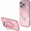 Guess IML Ring Stand Glitter MagSafe iPhone 15 Pro Pink