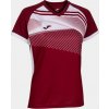 Joma Dámsky dres SUPERNOVA II T-SHIRT BURGUNDY-WHITE S/S Veľkosť: XS
