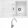Blanco ZIA 45 S biela + excentrické ovládanie + Blanco MIDA chróm 517742