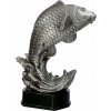 Figúrka odliavaná ryba striebro od 25 cm 25 cm