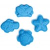 Bigjigs Toys Silikonové formičky modré Ocean
