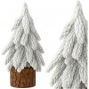 Dekoratívny stolový vianočný stromček so snehovým efektom 20 × 9 cm