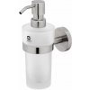 Nimco Unix Dávkovač mydla s držiakom, 250 ml, matné sklo/brúsená nerezová UNM 13031WL-10