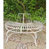 Clayre & Eef Béžová antik záhradná lavica okolo stromu Trea - 139*49*78 cm - Clayre & Eef
