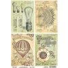 Ryžový papier - A4 - steampunk - motív CBRP045