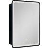 Zrkadlová skrinka s osvetlením SAT 50x71 cm čierna SATZGALED5071CE