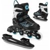 Attabo 2v1 detské Kolieskové Korčule a korčule na ľad Kylo L (38-41) nastaviteľné