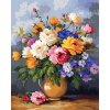 Diamantový obraz Maľované kvety vo váze