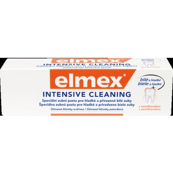 Elmex Intensive Cleaning zubná pasta pre hladké a přirozeně bílé zuby 50 ml