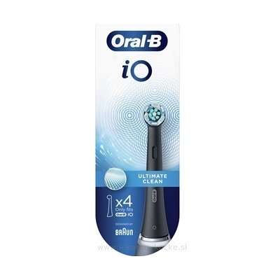 Oral-B iO ULTIMATE CLEAN Black čistiace náhradné hlavice 1x4 ks