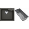 Franke Urban žulový drez s odkvapkávacou vložkou 56x50 cm sivá/grafitová/ónyxová 114.0741.979