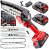 Akumulátorová reťazová píla Bartimex 1000 W, 15 cm, 2 x 20 V batéria