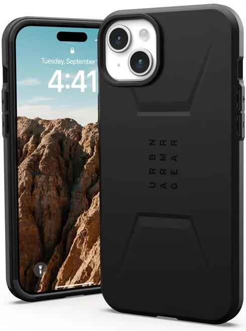 Púzdro UAG Civilian MagSafe iPhone 15 Plus čierne