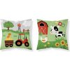 Detská obliečka na vankúš - farma na zelenom 39B