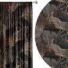 Soovi Home Zatemňovací záves Copper Luxe – čierno-medený listový vzor s geometrickým efektom Veľkosť: 140x270 na riasiaci pás