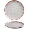 G. Benedikt Optimo K0051 talíř mělký 26 cm dekor Mosaic red rim