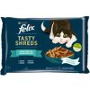 Felix Tasty Shreds losos a tuniak v šťave 4 x 80 g