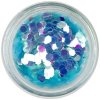 INGINAILS - Svetlomodré konfety - šesťhrany aquaelements