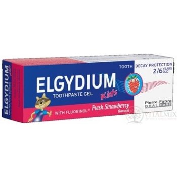 Elgydium Kids gel.ZP s fluorin.2-6 let 50 ml jahoda