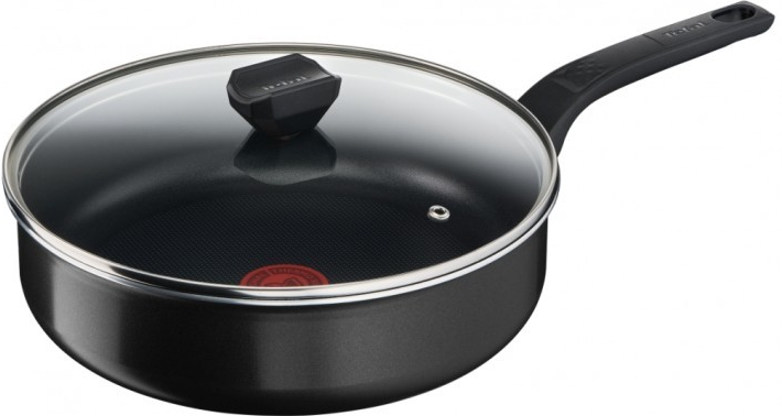 Tefal Simply Clean Red hlboká panvica + pokrievka 24 cm B5673253