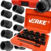 VERKE Sada hlavíc na poškodené matice 3/8´´ 9-19mm
