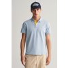 POLOKOŠEĽA GANT REG CONTRAST PIQUE SS RUGGER DOVE BLUE