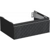 Skrinka pod umývadlo Jungborn TRENTA čierna matná 70 x 26 x 49,8 cm TRE DESK SS 70 1Z S U129